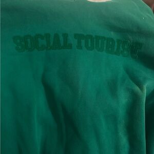 Social Tourist Green Sweatshirt